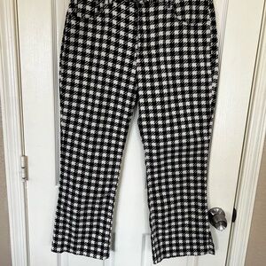 BDG Black and White Houndstooth Flare Jeans